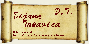 Dijana Tapavica vizit kartica